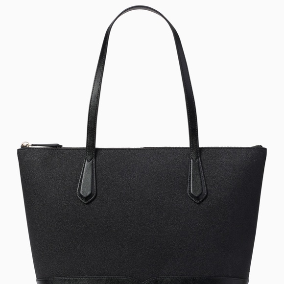 NWT Kate spade black lola sparkle glitter tote - Picture 5 of 10
